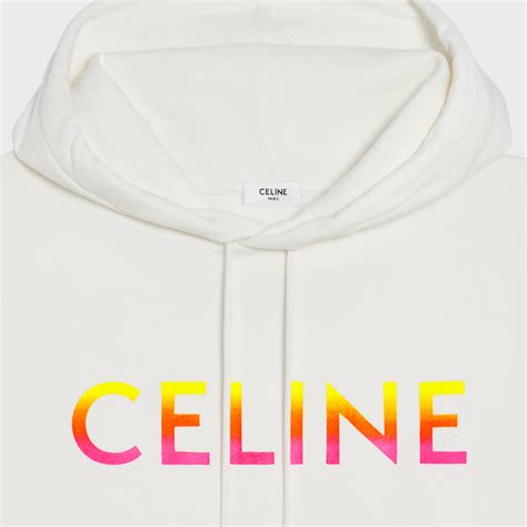 celine white hoodie|gradient Celine hoodie.